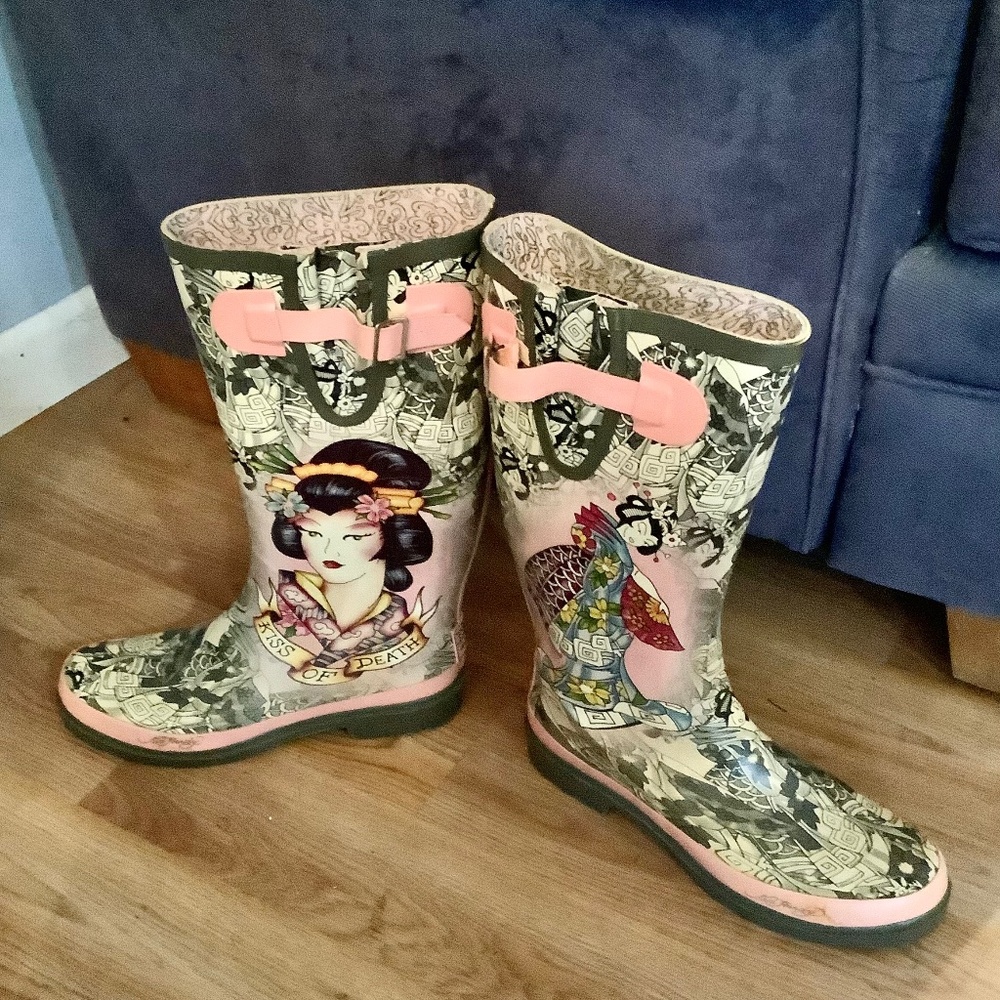 Ed Hardy Rain boots